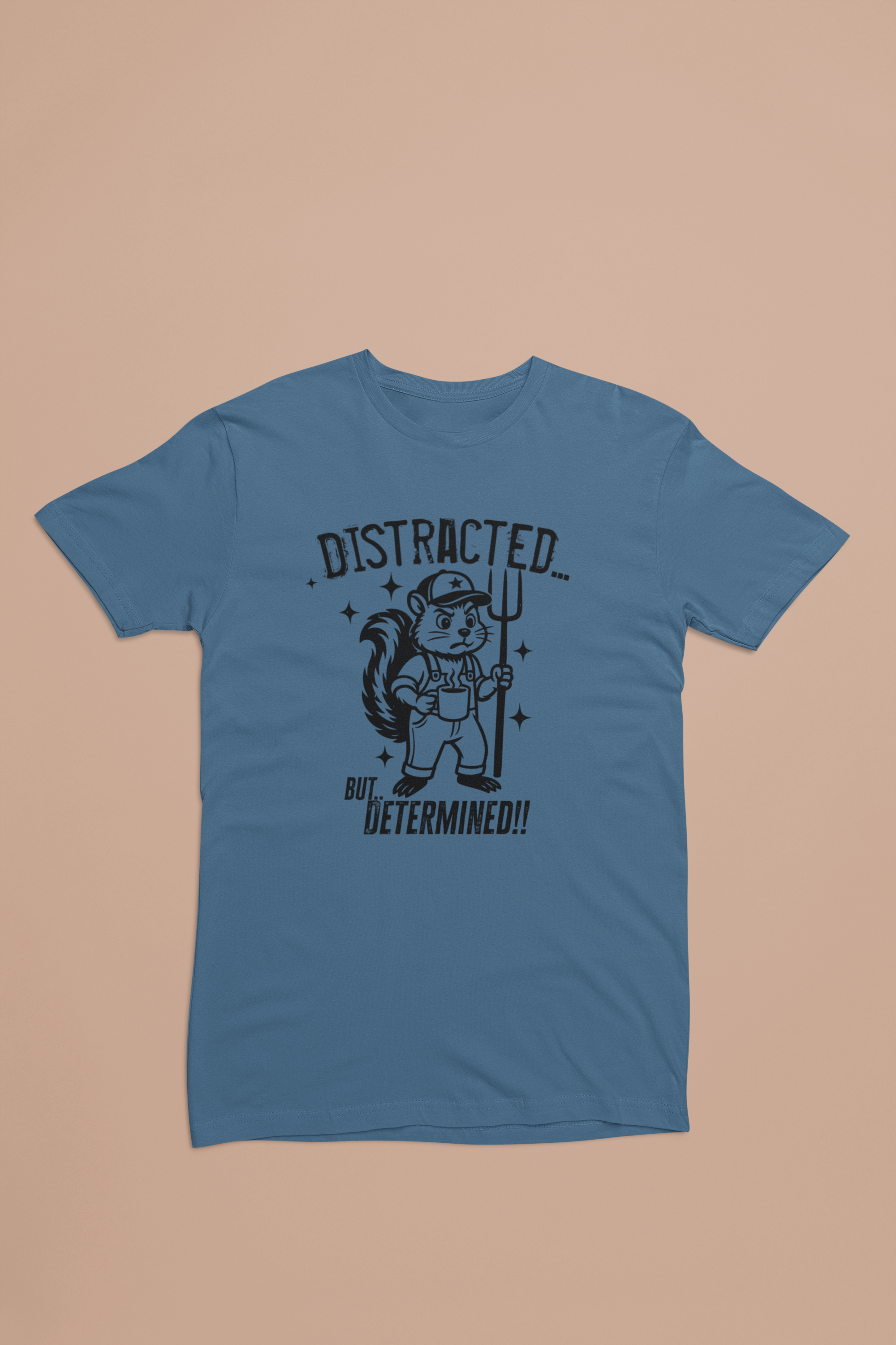 Distracted But Determined – ADHD Homesteader Mascot Tee