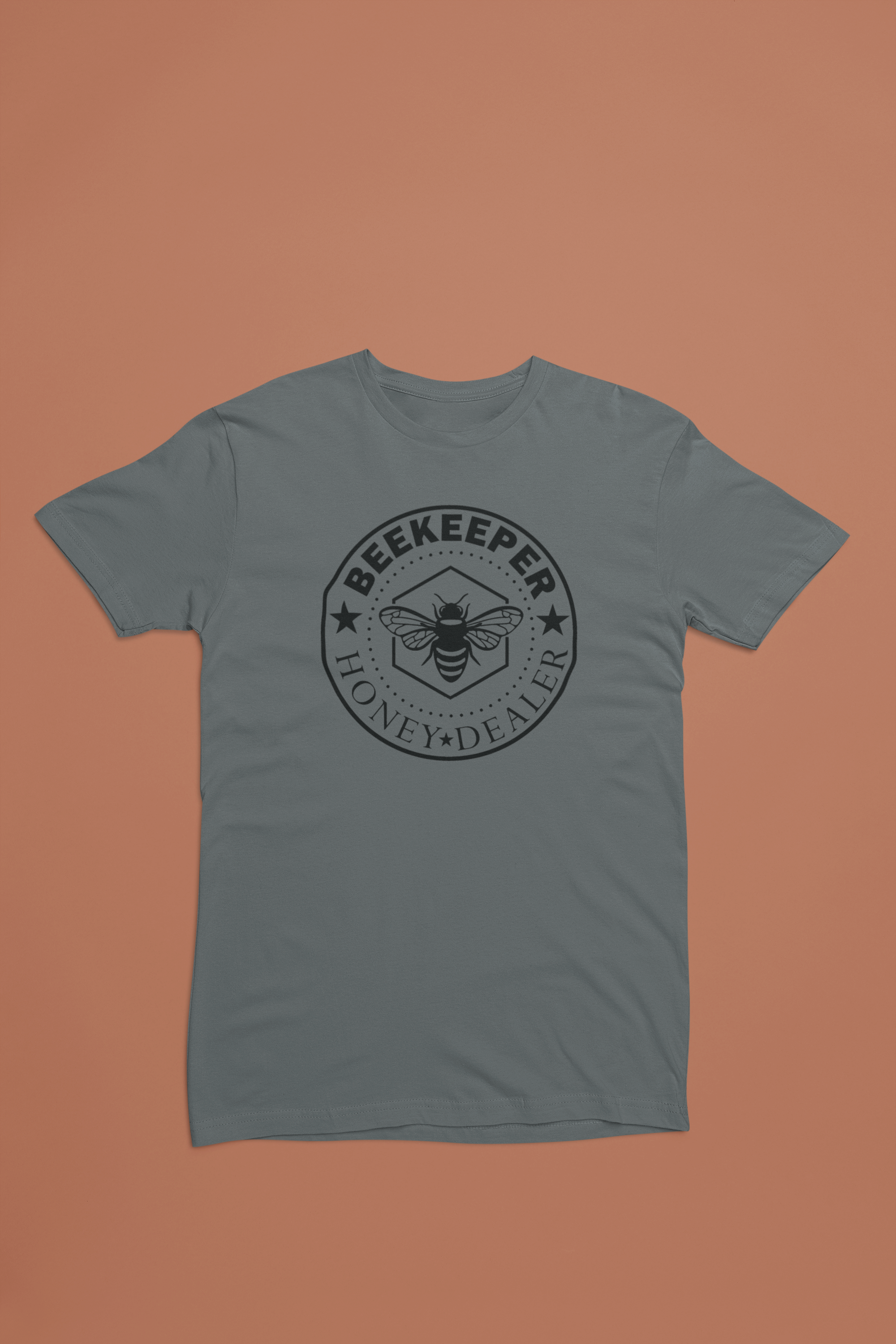 Beekeeper - Honey Dealer (Black Lettering) Beekeeper Badge Tee