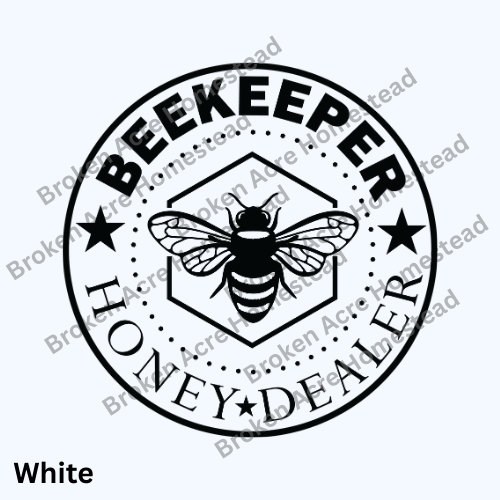 Beekeeper Honey Dealer White Black - Made to Order!